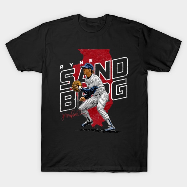 ryne sandberg player map T-Shirt by mazihaya pix